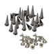 Plastic Spike Studs (10mm x 29mm) with Base Pin - Pack of 100